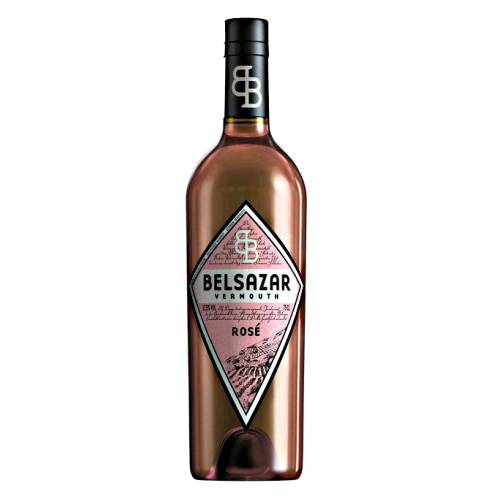 Vermouth Rose Belsazar - Belsazar rose vermouth with a light pink rose color.