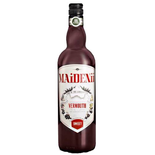 Maidenii sweet vermouth with bright deep red color and full wine taste.