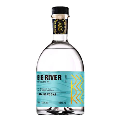 Vodka Big River - Big River vodka made with grainy smoky and nutty flavours on the nose with a spicy palate from the rye finishing with a rounded and viscous mouth feel with an ultra clean aftertaste.