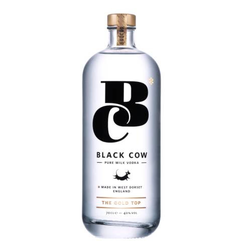 Vodka Black Cow - Black Cow vodka is the worlds first pure milk vodka whereas most vodka are made from grain or potato made from the milk of grass grazed cows and nothing else. Black Cow is an award winning super premium crystal clear vodka with a smooth character.