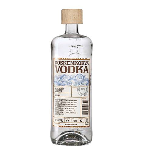 Vodka Blueberry Koskenkorva - Koskenkorva Blueberry Juniper combines flavors that capture the taste of the unique Scandinavian forests. Its natural blueberry flavors balance the taste of the real herbal juniper berries.