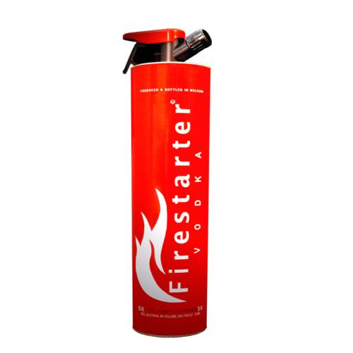 Firestarter vodka perfect their trade and solidify their outstanding reputation as the worlds Vodka experts. Using only the finest winter wheat from fields of eastern Europe Firestarter Vodka now comes west traditional and world class smoothness born from a brilliant 19th century recipe.