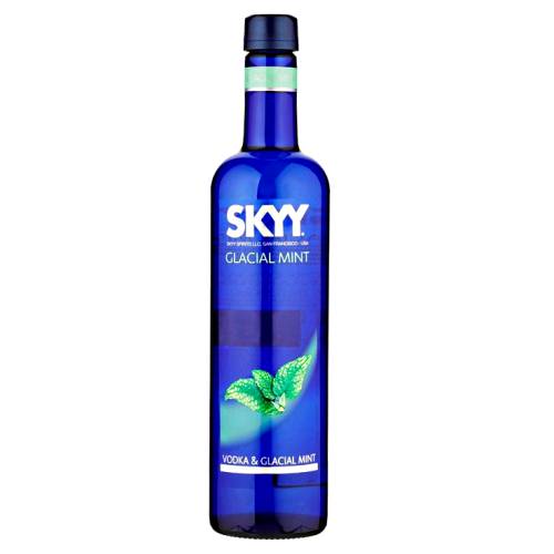 Vodka Glacial Mint Skyy - Skyy glacial mint vodka are made with the same high quality vodka and an infusion of mint.