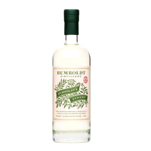Humboldt Finest Hemp Vodka infused with Organic Hemp Cannabis Sativa L a natural Hemp flavour.