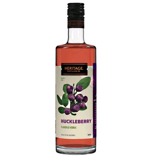 Vodka Huckleberry HDC - HDC Huckleberry Vodka is a rich color due to distilling sun rip huckleberries with a soft vodka with a sweet and tart taste.