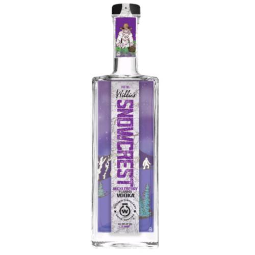 Vodka Huckleberry Willies - Willies Huckleberry Vodka made with pure Montana water and hand picking huckleberry all distilled into a light huckleberry vodka with a sharp tate of yeti piss.
