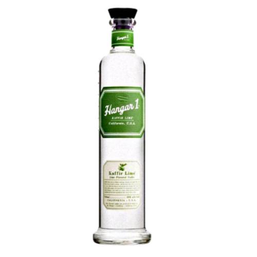 Hangar One Kaffir Lime flavored vodka with lime flavors and aromas are coupled with notes of wood white pepper and cucumber.