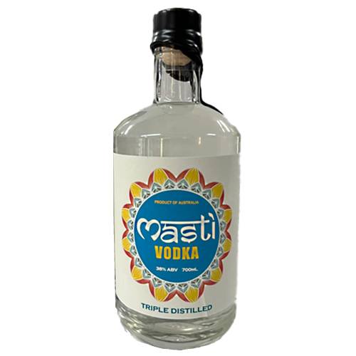 Vodka Masti - Masti Vodka is a Triple Distilled with a clean tasting and luminous vodka and carefully filtrated for an unparalleled soft and subtly sweet taste.