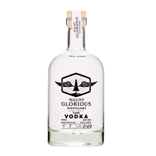 Vodka Mount Glorious - Mount Glorious distilling pure vodka is an exceptionally smooth and floral white spirit crafted through extensive carbon filtration and the finest quality spring water.