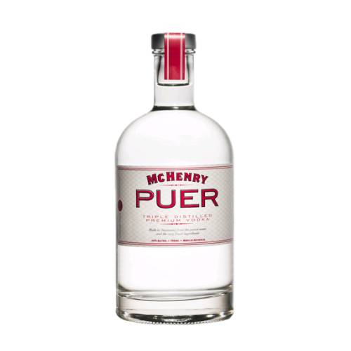 Vodka Puer Distilled McHenry - Puers pronounced Pure nose is light and easy theres a touch of vanilla is more prominent on the tongue and especially in the sides and back of the mouth along with a slight nutty undertone.