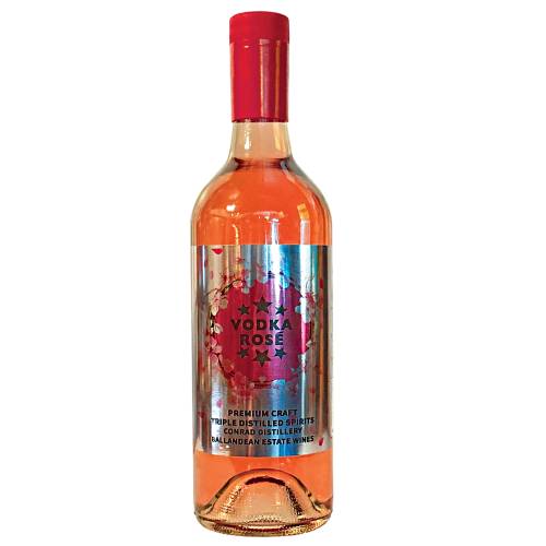 Conrad Distillery Rose Vodka flavours of strawberry and pineapple are complemented by notes of hibiscus from the rose wine coupled with the smooth silk mouth feel.