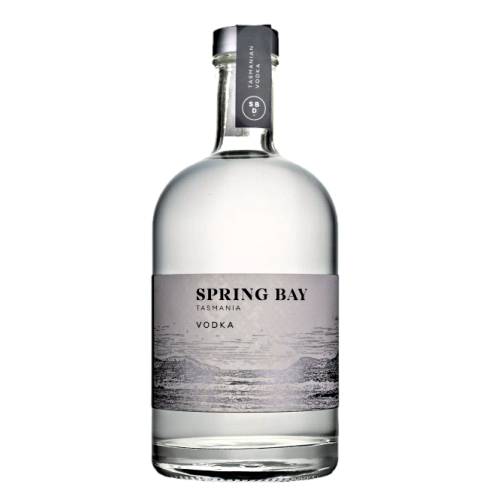 Spring Bay vodka is a barley malt spirit combined with wheat spirit complemented with our pristine east coast rain water.