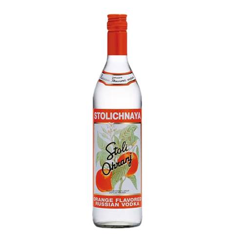 Vodka Stolichnaya Ohranj - Stolichnaya ohranj vodka is flavoured with an orange oil made from the peel of valencia oranges