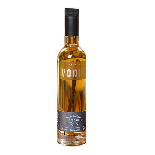 Vodka Timboon - Vodka Timboon is a grain based spirit that is pure and elegant infused with an vanilla bean to enhance the character. Its soft in flavour and not sweet.