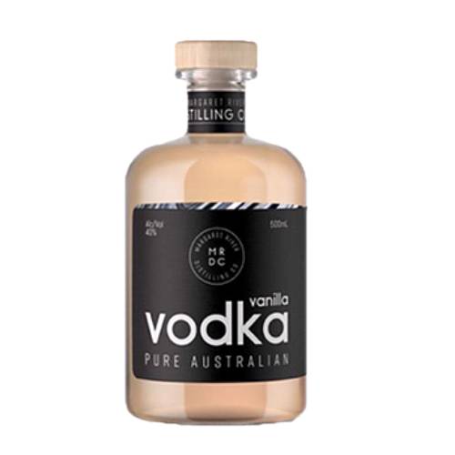 Vodka Vanilla MRDC - MRDC Vanilla Vodka softened with local Margaret River water. Infused with Madegascan and Tahitian Vanilla beans post distillation for a natural sweetness and flavour.