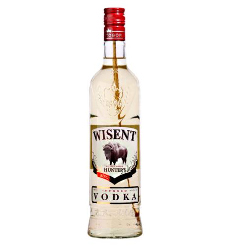 Vodka Wisent - Wisent Vodka is made from rye grain and has a pale in colour with the aroma of its namesake the Bison Grass.