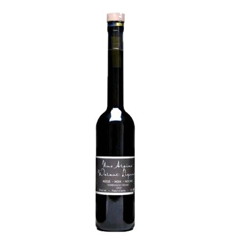 Walnut Liqueur Nux Alpina - Nux Alpina walnut liqueur is a traditionally made deep brown liqueur from southern Austria made by steeping unripe green walnuts in spirit before sweetening.