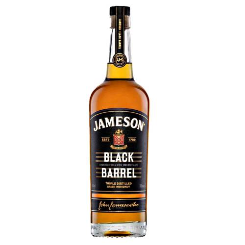 Jameson Black irish whiskey is triple distilled sweet grain whiskey which is then blended with a high proportion of select single Irish pot still whiskey.