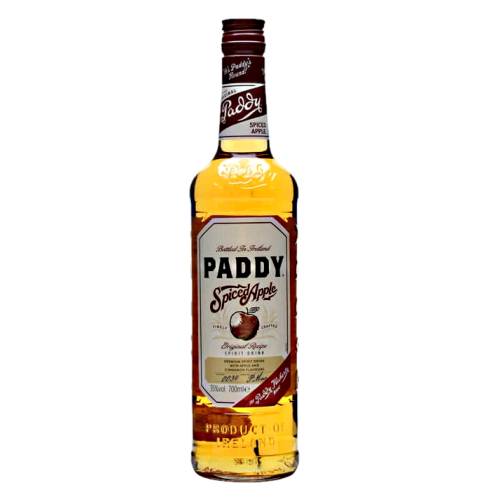 Paddy apple whiskey is triple distilled and triple blended whiskey and spiced apple flavourings.
