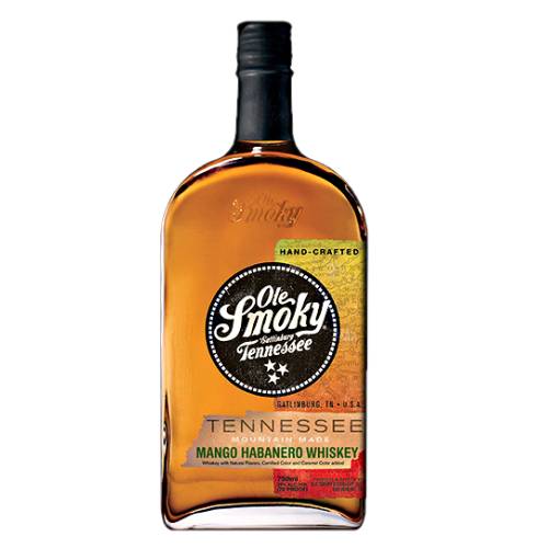 Ole Smoky mango and habanero whiskey with a nose of mango and and the spice of habanero chili.