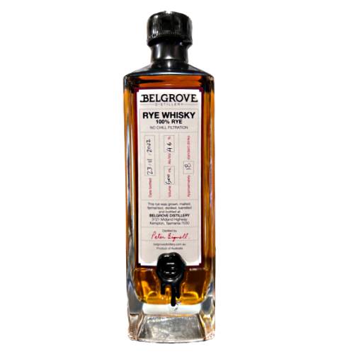 Belgrove Whiskey Rye with a gold appearance flavour of chamomile tea and boiled lolly cedary oak and peppermint.