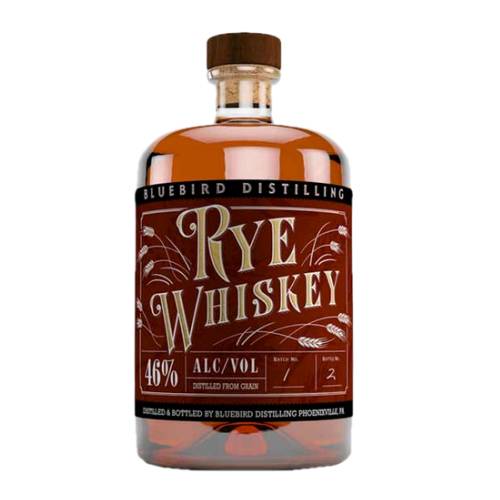 Bluebird rye whiskey is made from rye grain then age it in new charred oak barrels. This process creates an exceptional blend of sweetness and rye spice.