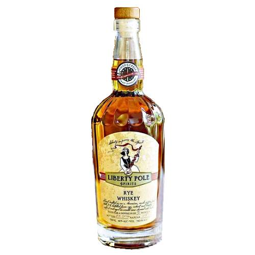 Liberty Pole rye whiskey is named after the flagpoles defiantly raised by farmer distillers between 1791 and 1794 from which they hung banners proclaiming NO EXCISE TAX.
