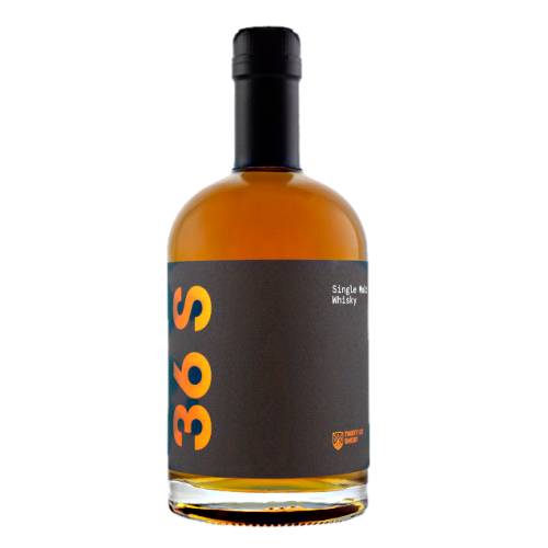 36 Short whisky made with barley and with a sweet and fruity on the nose a subtle woodiness and delicate malt finish.