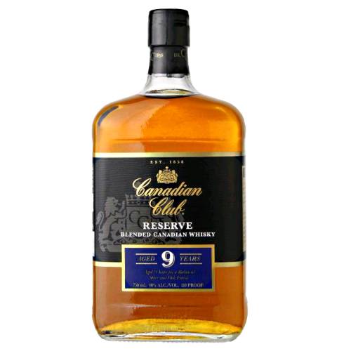 Canadian Club 9 year whisky has a gold in color with toffee and toasted oak creamy oaky vanilla and rich mellow oak with soft nutmeg and clove caramel and vanilla.