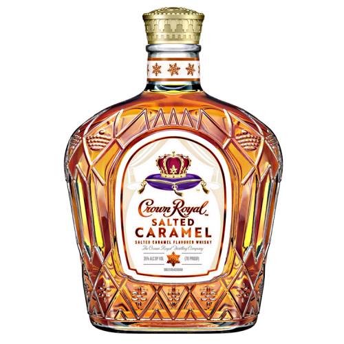Whisky Canadian Crown Royal Caramel - Crown Royal Salted Caramel Whisky is made from whisky blenders and infused with caramel and sweet mouthfeel with a warm sweet butter finish.
