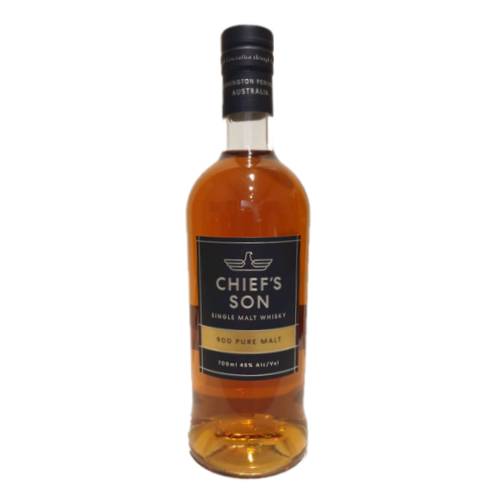 Chiefs Son Whisky is all natural barley yeast water and barrels.