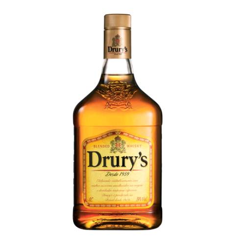 Whisky Drurys - Drurys is one of the most famous whiskies in Brazil. With an eclectic combination of tradition materials and ability it creates a unique mix with a strong character.