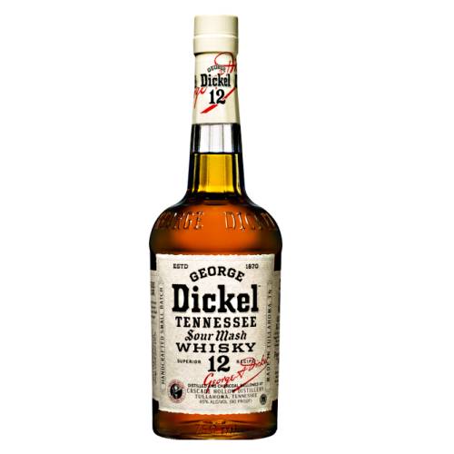 George Dickel No 12 whisky is a blend older whiskies with flavors of rich oak and subtle vanilla lead to a long finish with hints of maple butter and smoke.