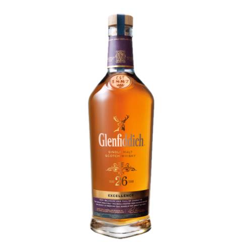 Glenfiddich Scotch Whisky has spent 26 long years carefully maturing in American Oak ex casks. This expression was created to honour Glenfiddichs line of continuous family ownership since William Grant founded the distillery in 1887.