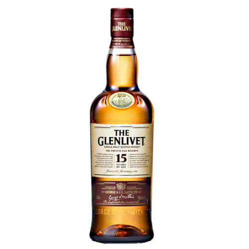 Glenlivet 15 Year Whisky is a single malt.