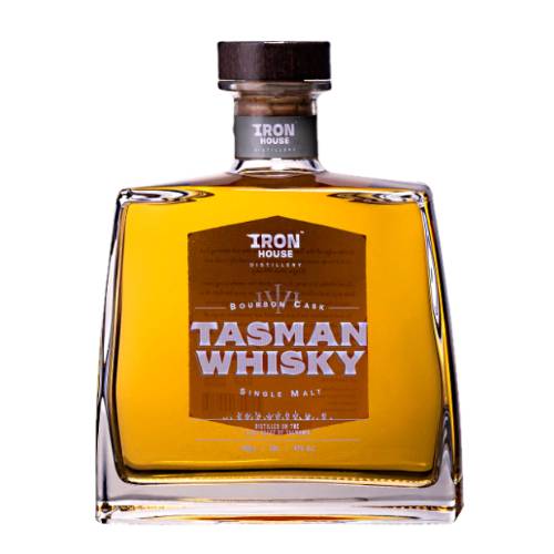 Whisky Iron House - IronHouse Distillery Tasman Whisky is aged four years in oak and our single malt cask brings raisin aromas with a subtle vanilla and a spiced herb oak undertone and wash of buttery warm caramels heat hazelnut and oak finish with sweet fruits.