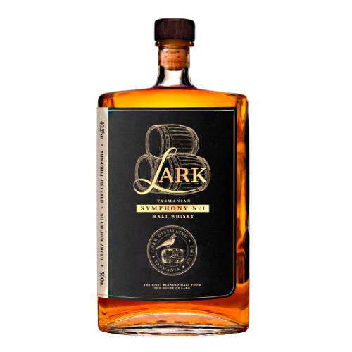 Lark Symphony whisky is the first blended malt from the house of lark representing a composition of exceptional tasmanian single malt whiskies.