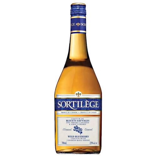 Whisky Liqueur Blueberry Sortilege - Sortilege Blueberry Whisky Liqueur is a blend of whisky and maple syrup with the incomparable flavour of Quebecs Saguenay Lac Saint Jean wild blueberries.