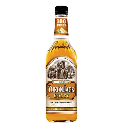 Whisky Liqueur Yukon Jack - Yukon Jack is a liqueur advertised as the Black sheep of liquors. It is a 100 proof or 80 proof drink made from whisky and honey. The taste is sweeter than straight whisky due to the honey that is added.