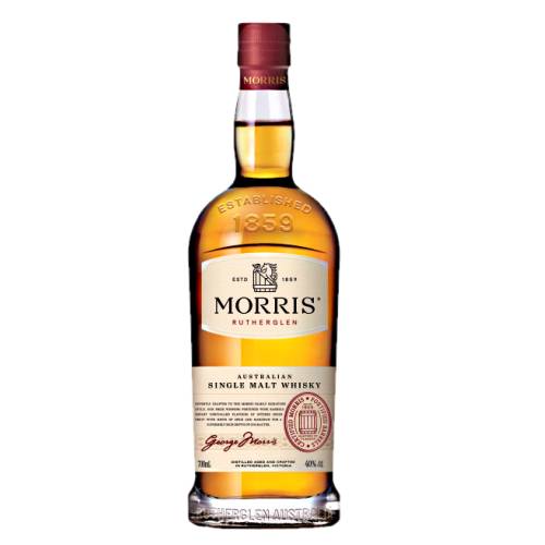 Whisky Morris - Morris whisky with bright topaz hues on appearance which open a door to orchard fruit profiles macerated black cherry and balancing the zest of marmalade jam lingering cocoa and dark berry flavours.