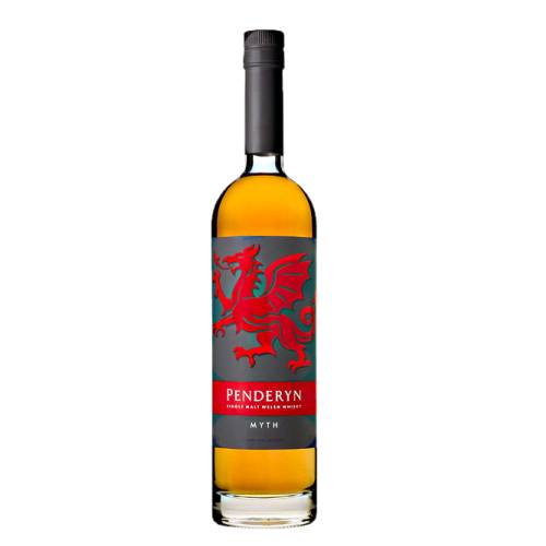 Whisky Penderyn - Penderyn myth single malt welsh whisky with mixed fruits apple pear drops and the merest hint of tropical fruits and in the mouth sweetness dominates then moves over a little to allow some refreshing bitterness.