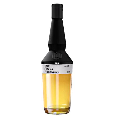 Whisky Puni - Puni Italian whisky takes its name from Puni river Vinschgau valley Italy. Nova is matured in barrels for three years then finished in selected oak casks.