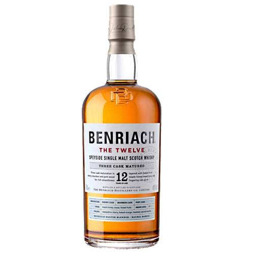 Ben Riach 12 Year Scotch Whisky that is a single malt whisky and scent of baked fruits.