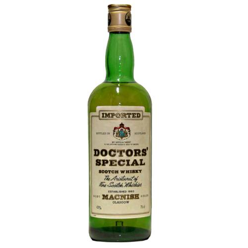 Doctors Special Scotch Whisky is a blended Scotch Whisky was produced by Robert McNish and Co in Glasgow.