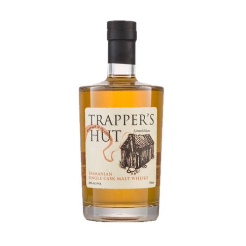 Trappers Hut Whisky is a beautifully Tasmanian crafted whisky displays rich and malty notes perfectly married to the maturation cask influences.