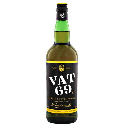 Whisky Vat 69 - Vat 69 Whisky is a blended Whisky produced by William Sanderson and has upfront malty heather sweetness and a lovely peat smoke savoury finish.
