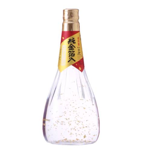 Wine Rice Sake Hakushika - Hakushika Gold Leaf Tokubetsu Junmai Yamadanishiki brewed with the sake rice Yamadanishiki this Sake is characterized its Rice Body and brilliantly festive appearance of gold flakes added to every bottle.